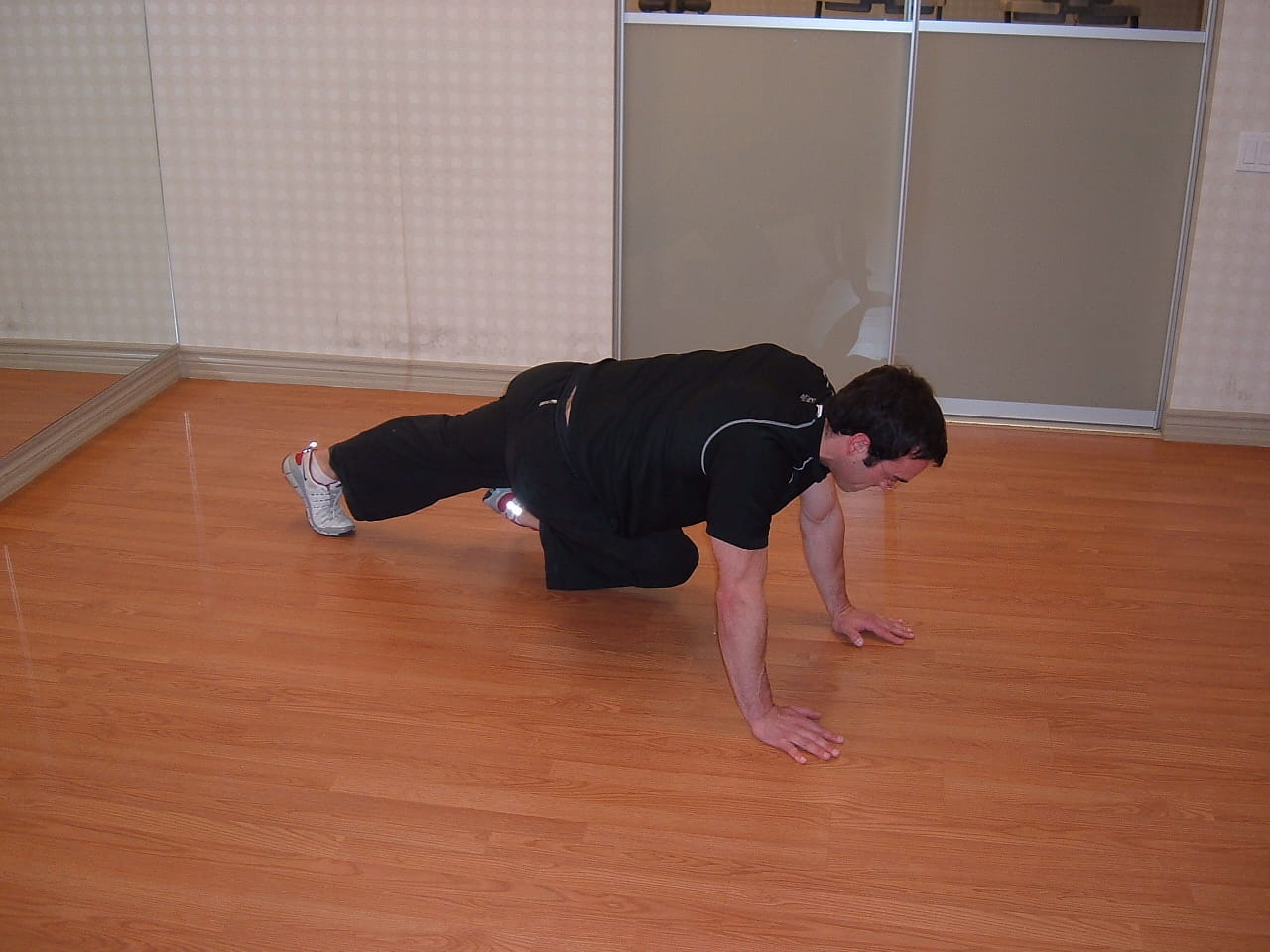 CB mountain climbers - great ab exercise